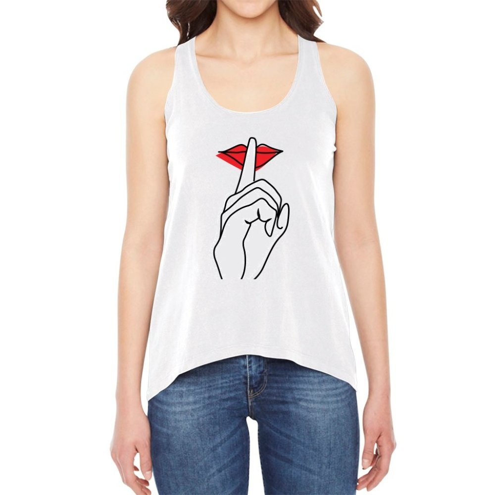 Women's Graphic Tank Top - White